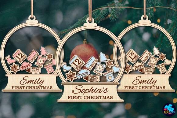 Download Baby's First Christmas Ornament Svg - Christmas ornament Collection