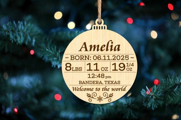 Download Baby's First Christmas Ornament SVG - Christmas ornament Collection