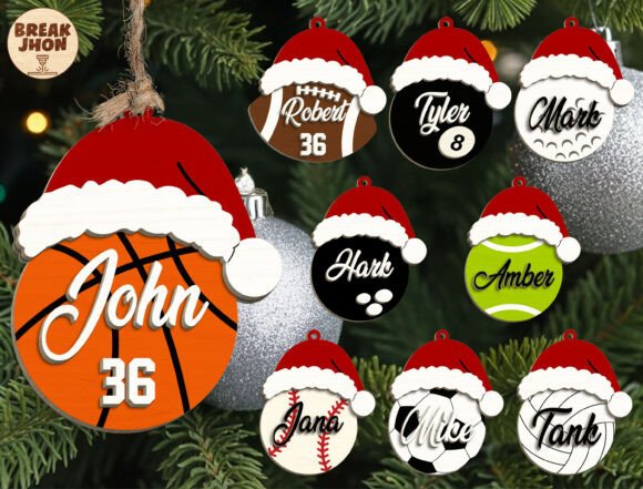 Download Personalized Sports Christmas Ornament - Christmas ornament Collection