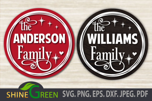 Download Christmas Ornament Family Monogram Frame - Christmas ornament Collection