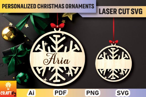 Download Personalized Christmas Ornaments SVG - Christmas ornament Collection