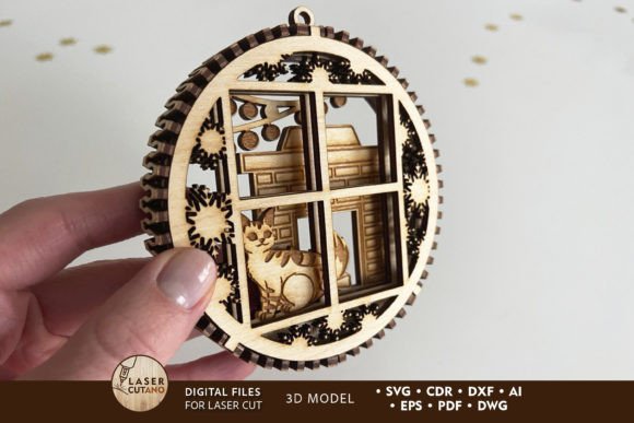 Download CHRISTMAS ORNAMENT Wood Cut Template - Christmas ornament Collection