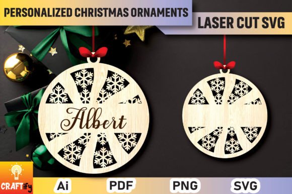 Download Personalized Christmas Ornaments SVG - Christmas ornament Collection