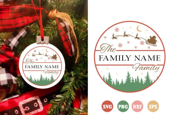 Download Retro Family Christmas Ornaments SVG - Christmas ornament Collection