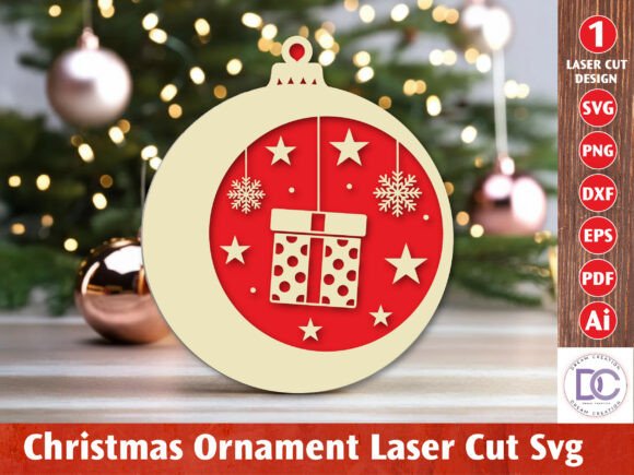 Download Christmas Ornament Laser Cut File - Christmas ornament Collection