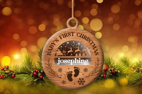 Download Baby's First Christmas Ornament Svg - Christmas ornament Collection