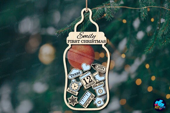 Download Baby's First Christmas Ornament Svg - Christmas ornament Collection