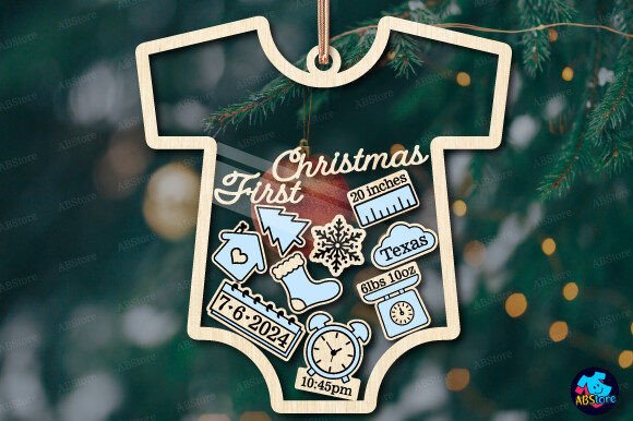 Download Baby's First Christmas Ornament Svg - Christmas ornament Collection