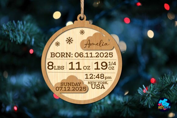 Download Baby's First Christmas Ornament SVG - Christmas ornament Collection