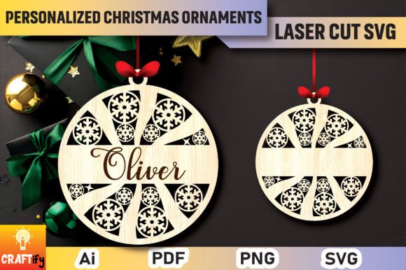 Download Personalized Christmas Ornaments SVG - Christmas ornament Collection