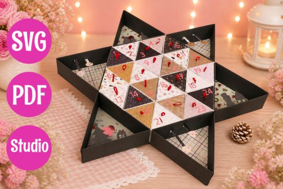 Download Star Advent Calendar Template - Star Collection
