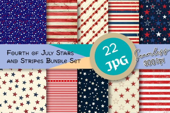Download Fourth of July Stars and Stripes Bundle - Star Collection