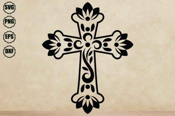 Download Floral Cross Svg, Decorative Cross Svg - Decorative cross svg Collection