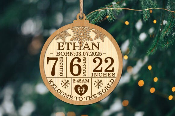 Download Baby's First Christmas Ornament SVG - Christmas ornament Collection