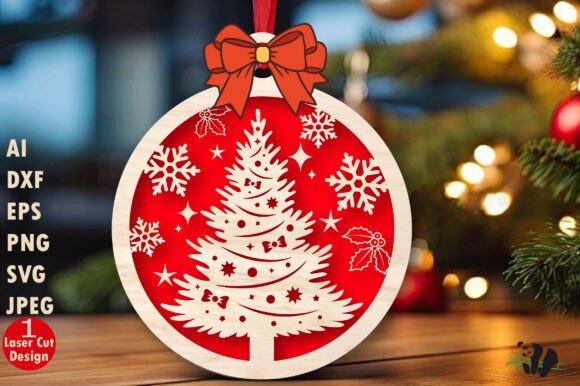Download Christmas Ornament Laser Cut File - Christmas ornament Collection