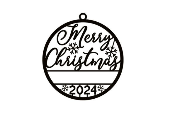 Download Merry Christmas Ornament Laser Cut File - Christmas ornament Collection