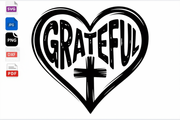 Download Grateful Heart Cross SVG Christian - Premium Resources