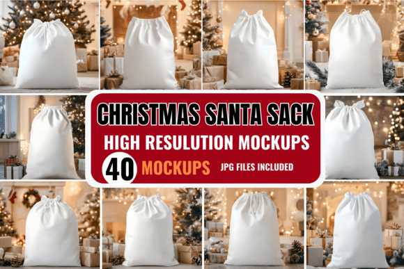Download Christmas Santa Sack Mockup Bundle - Premium Bundle